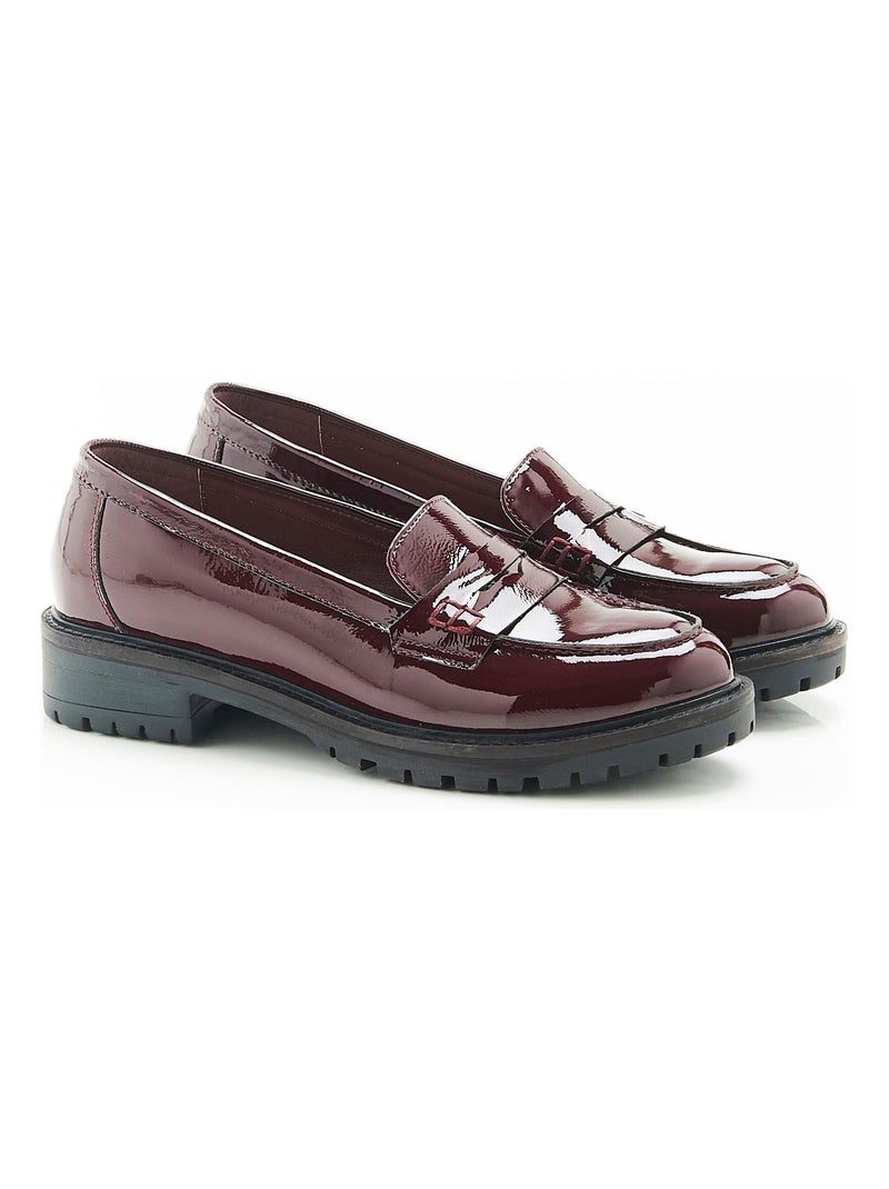 Mocassins crantés Amortyl - Damart Rouge - Kiabi