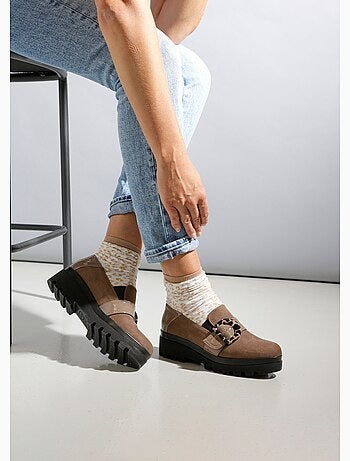 Mocassins crantés, largeur confort - Afibel