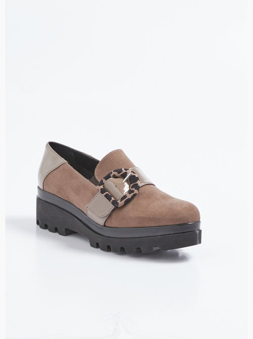Mocassins crantés, largeur confort - Afibel - Kiabi