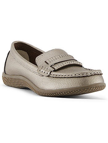 Mocassins cuir femme semelle amovible - PEDICONFORT