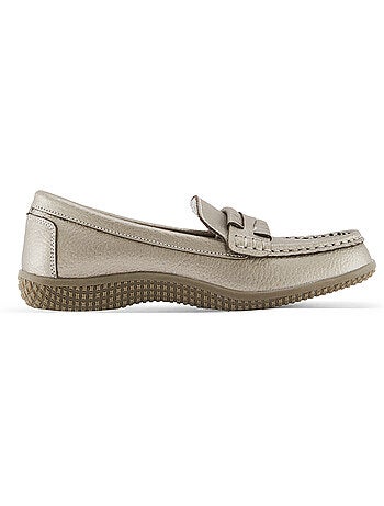 Mocassins cuir femme semelle amovible - PEDICONFORT