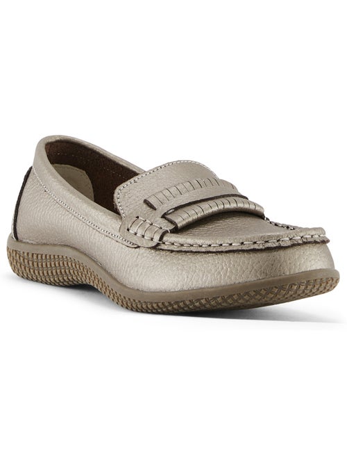 Mocassins cuir femme semelle amovible - PEDICONFORT - Kiabi