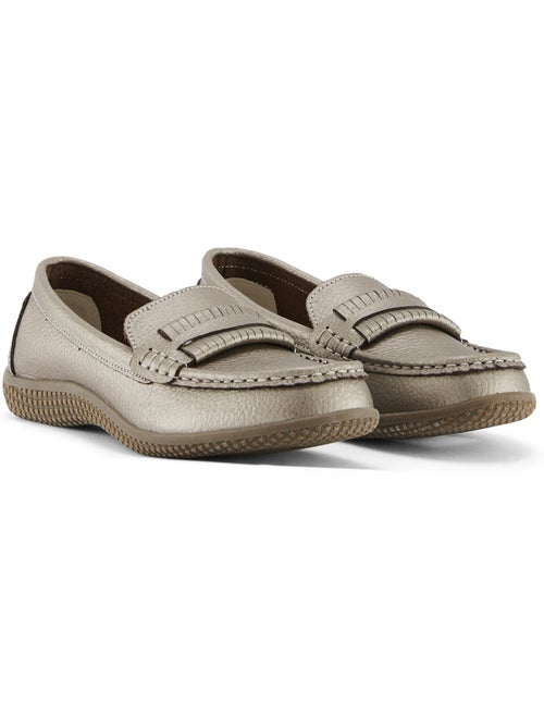 Mocassins cuir femme semelle amovible - PEDICONFORT - Kiabi