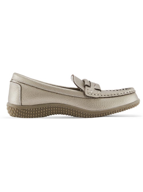 Mocassins cuir femme semelle amovible - PEDICONFORT - Kiabi
