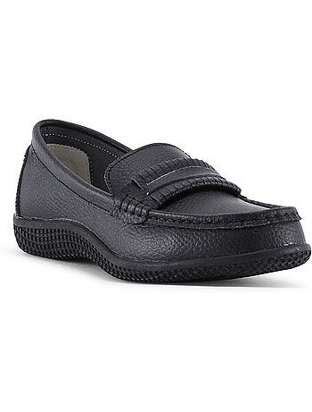 Mocassins cuir femme semelle amovible - PEDICONFORT