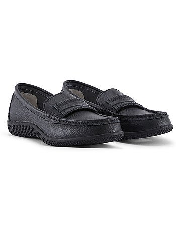 Mocassins cuir femme semelle amovible - PEDICONFORT