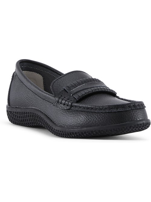 Mocassins cuir femme semelle amovible - PEDICONFORT - Kiabi