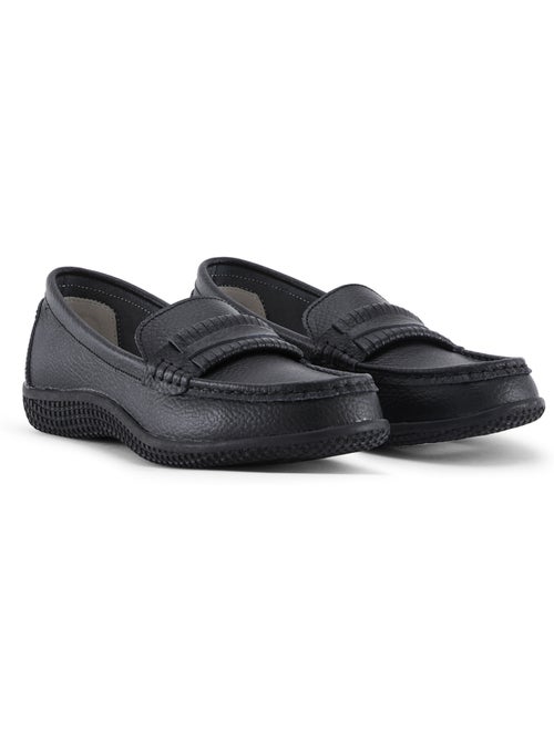 Mocassins cuir femme semelle amovible - PEDICONFORT - Kiabi