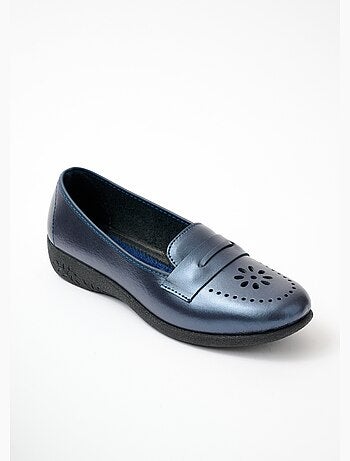 Mocassins cuir grande largeur - Afibel