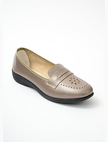 Mocassins cuir grande largeur - Afibel