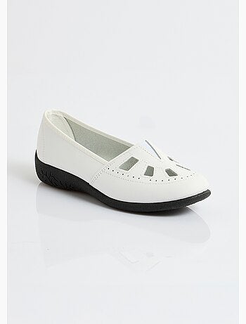 Mocassins cuir largeur confort élastiqué - afibel