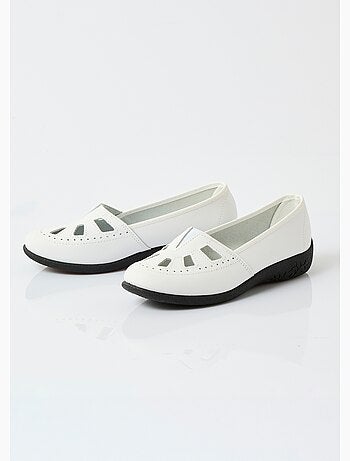 Mocassins cuir largeur confort élastiqué - afibel