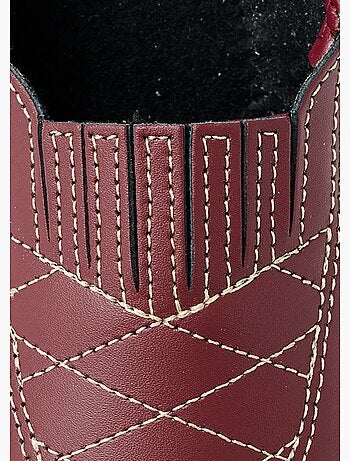 Mocassins cuir largeur confort élastiqués - afibel
