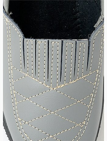 Mocassins cuir largeur confort élastiqués - afibel
