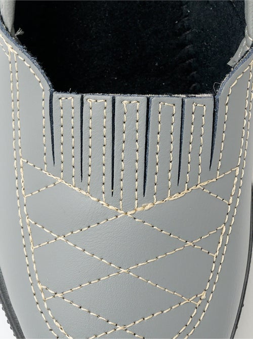 Mocassins cuir largeur confort élastiqués - Afibel - Kiabi