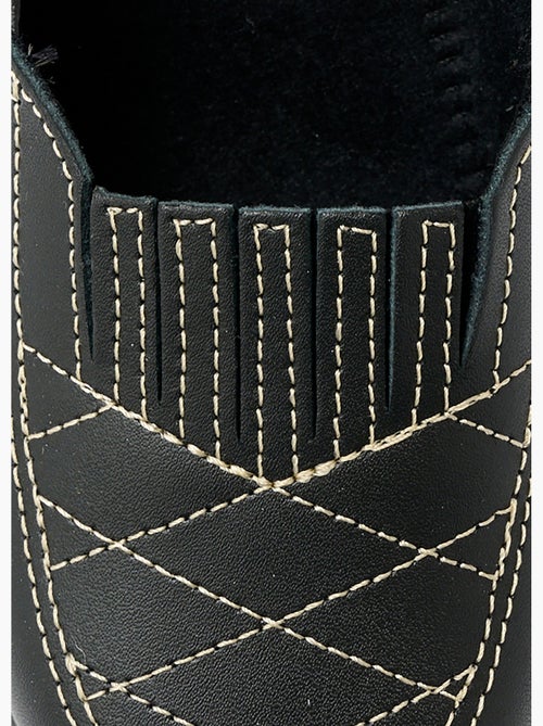 Mocassins cuir largeur confort élastiqués - afibel - Kiabi Mocassins cuir largeur confort élastiqués - afibel - Kiabi