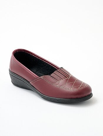Mocassins cuir largeur confort élastiqués - afibel