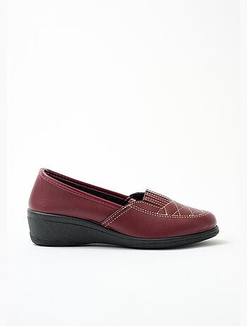 Mocassins cuir largeur confort élastiqués - afibel