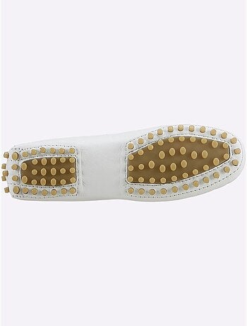Mocassins en cuir nappa avec nœud décoratif et semelle en cuir - Taille standard - Helline