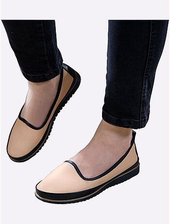 Mocassins Cuir Nappa De Vache - Taille Standard - Helline