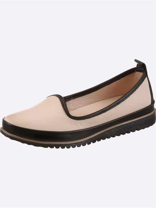 Mocassins Cuir Nappa De Vache - Taille Standard - Helline - Kiabi