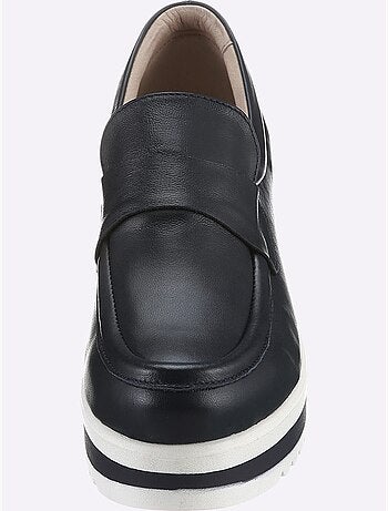 Mocassins Cuir Nappa De Vache - Taille Standard - helline