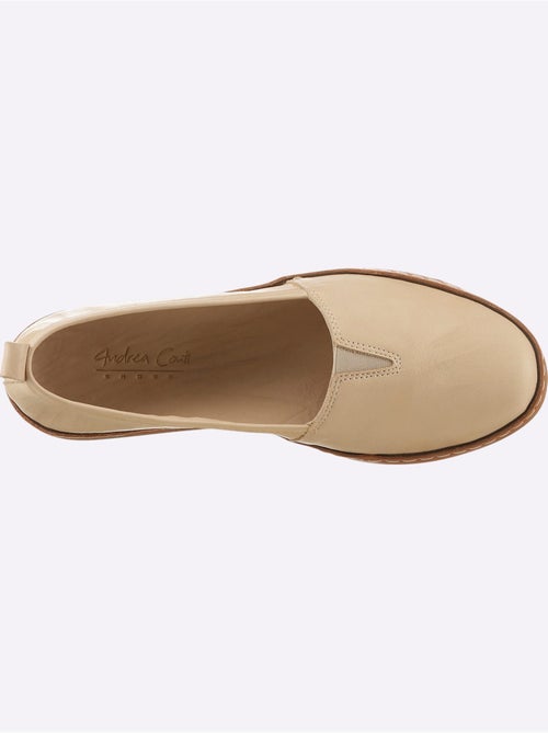 Mocassins Cuir Nappa De Vache - Taille Standard - helline - Kiabi