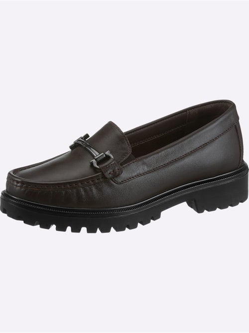 Mocassins cuir nappa de vache - taille standard - helline - Kiabi Mocassins cuir nappa de vache - taille standard - helline - Kiabi