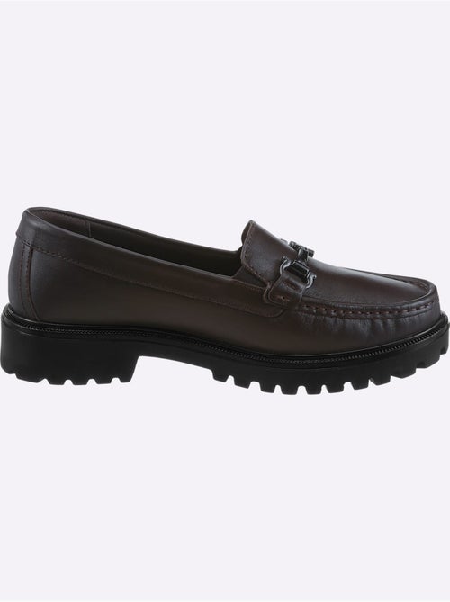 Mocassins cuir nappa de vache - taille standard - helline - Kiabi Mocassins cuir nappa de vache - taille standard - helline - Kiabi