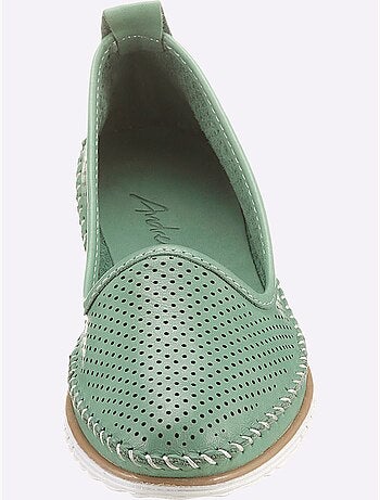 Mocassins Cuir Nappa De Vache - Taille Standard - Helline
