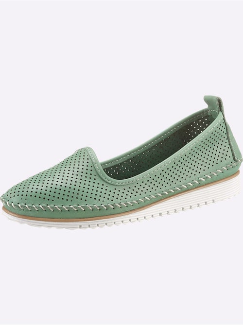 Mocassins Cuir Nappa De Vache - Taille Standard - Helline - Kiabi