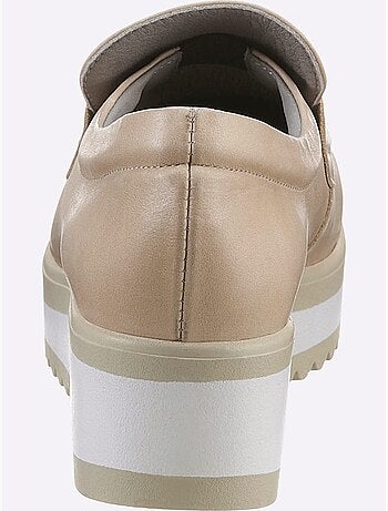 Mocassins Cuir Nappa De Vache - Taille Standard - helline