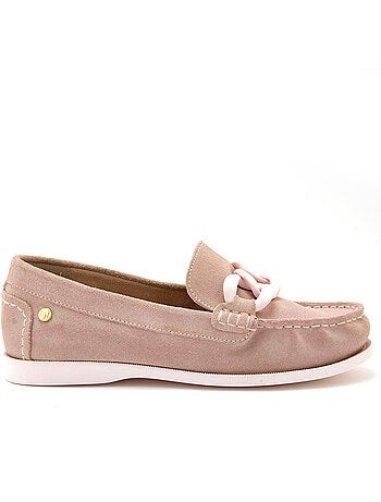 Mocassins cuir nubuck bateau - PEDICONFORT