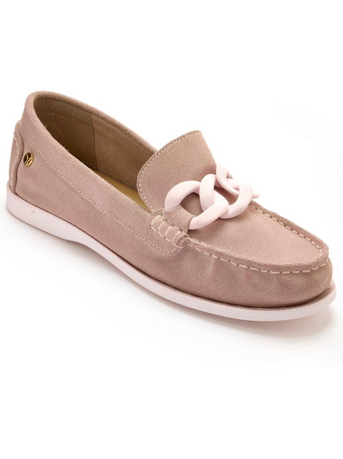 Mocassins cuir nubuck bateau - PEDICONFORT - Kiabi