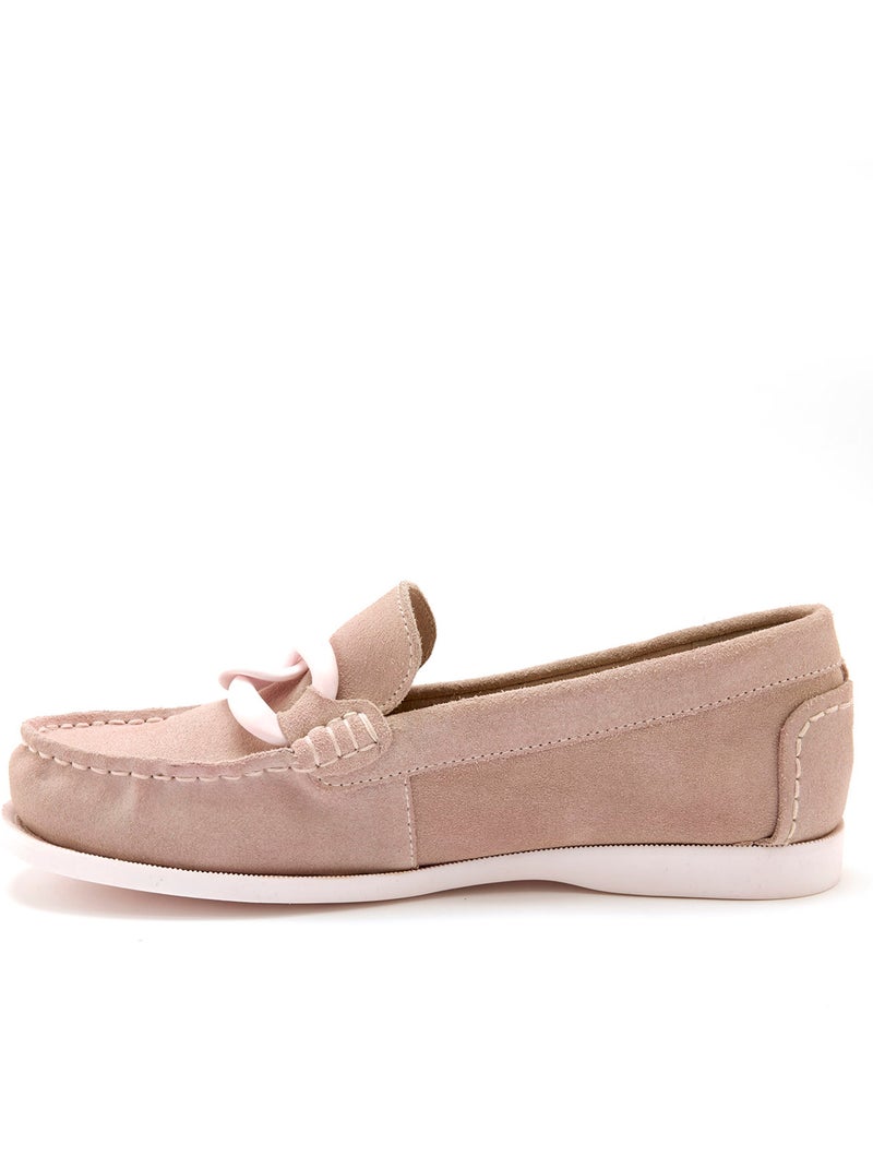 Mocassins cuir nubuck bateau - PEDICONFORT Rose - Kiabi