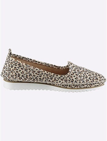 Mocassins Cuir Nubuck De Qualité Supérieure - Taille Standard - helline