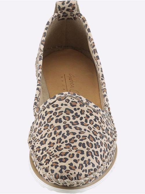 Mocassins Cuir Nubuck De Qualité Supérieure - Taille Standard - helline - Kiabi