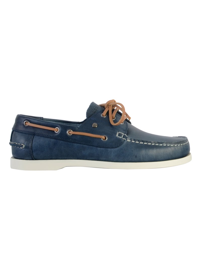 Mocassins Cuir Redskins Orland Bleu marine - Kiabi