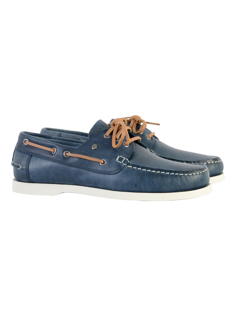 Mocassins Cuir Redskins Orland Bleu marine - Kiabi