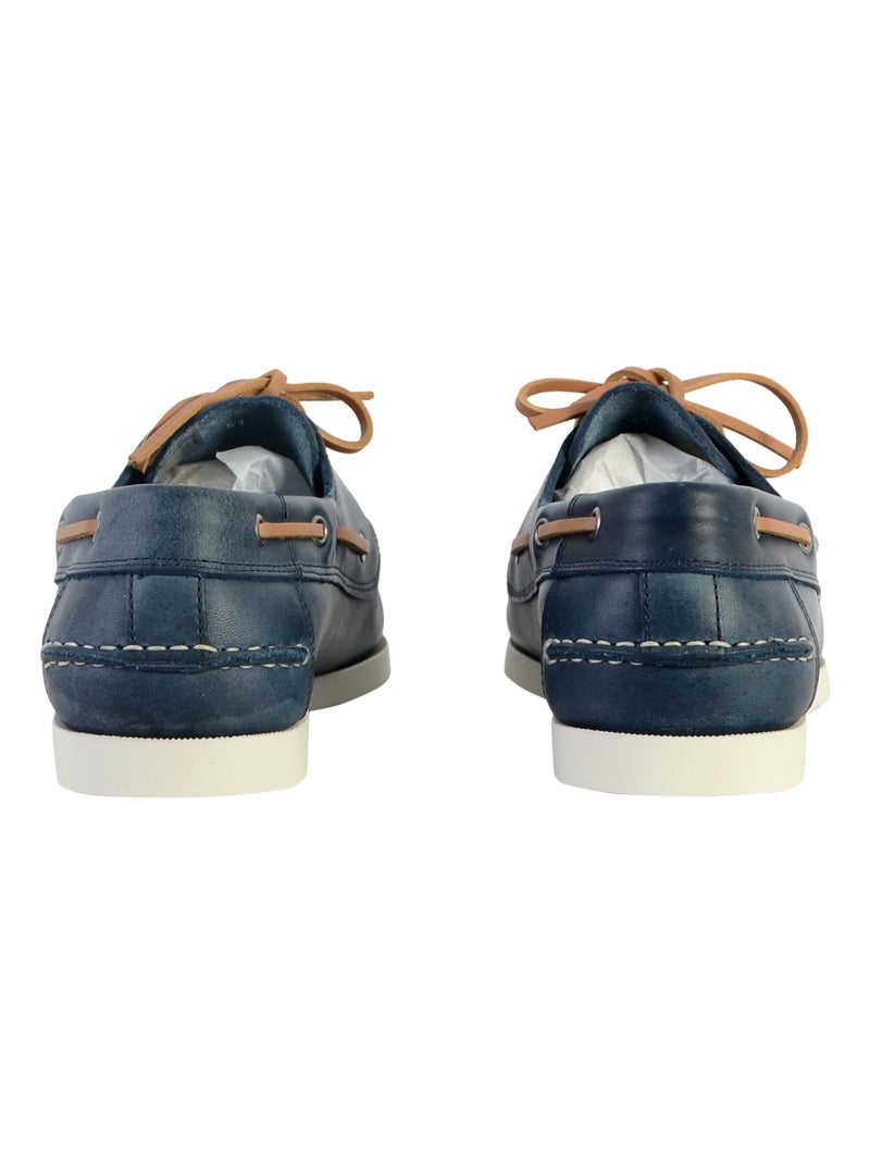 Mocassins Cuir Redskins Orland Bleu marine - Kiabi