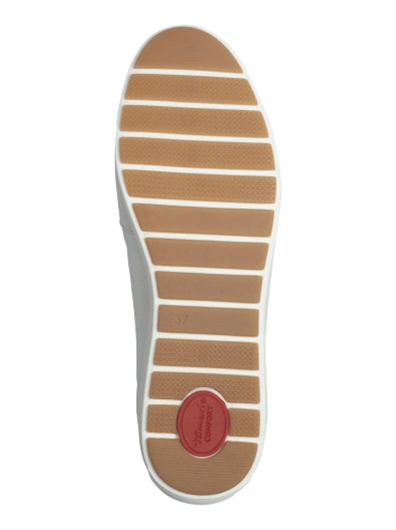 Mocassins Cuir Tamaris Blanc - Kiabi