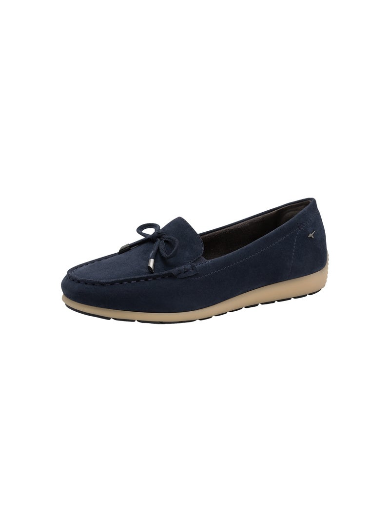 Mocassins Cuir Tamaris Bleu - Kiabi