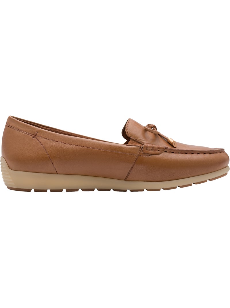 Mocassins Cuir Tamaris Marron - Kiabi