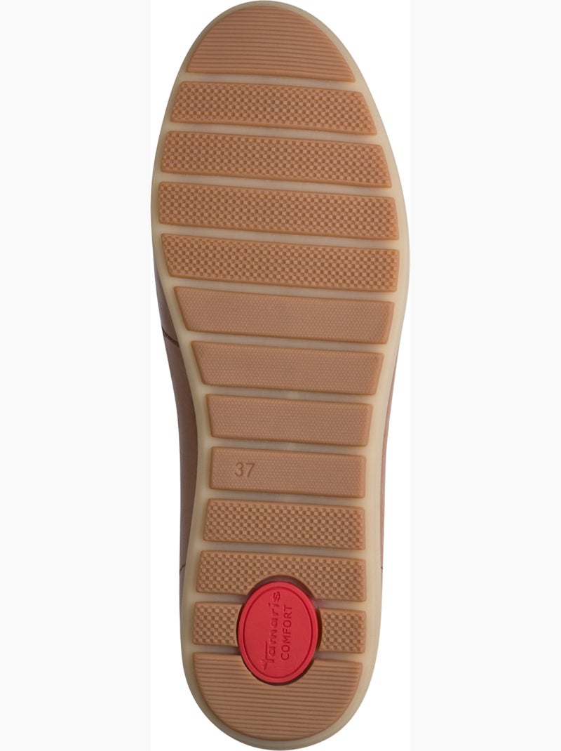 Mocassins Cuir Tamaris Marron - Kiabi