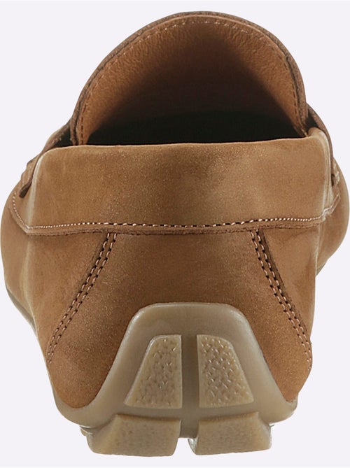 Mocassins Cuir Vachette - Taille Standard - helline - Kiabi
