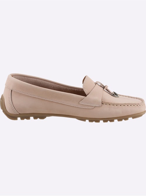 Mocassins Cuir Vachette - Taille Standard - helline - Kiabi