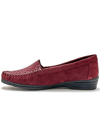 Mocassins cuir velours - PEDICONFORT