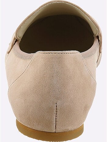 Mocassins cuir velours de chèvre - taille standard - helline