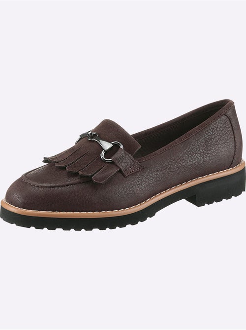 Mocassins Cuir Velours De Chèvre - Taille Standard - Helline - Kiabi Mocassins Cuir Velours De Chèvre - Taille Standard - Helline - Kiabi
