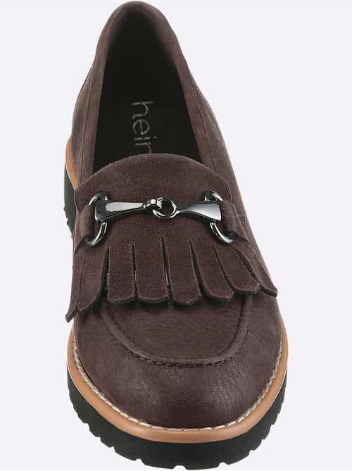 Mocassins Cuir Velours De Chèvre - Taille Standard - Helline - Kiabi Mocassins Cuir Velours De Chèvre - Taille Standard - Helline - Kiabi